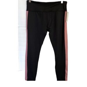 BB Dakota black & pink stretchy leggings 88 % polyester 12 % elastane brand new